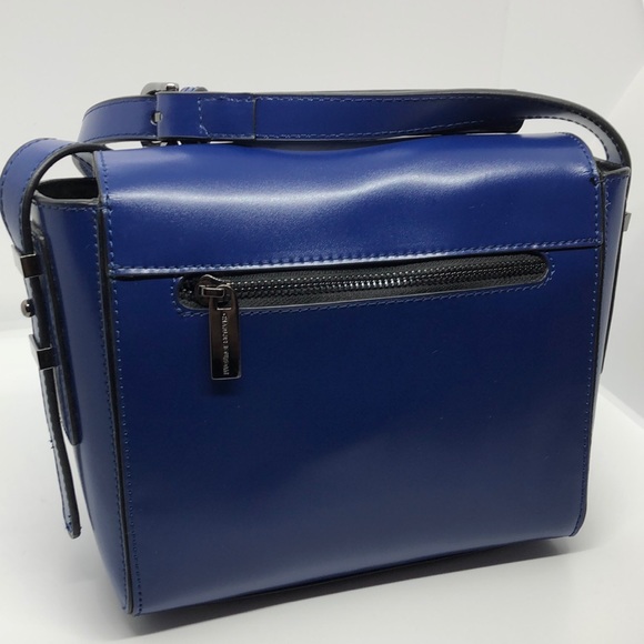Charles Jourdan Royal Blue Leather Pocketbook - Picture 6 of 7